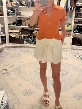 Women's orange Veronica Beard top- large vguc